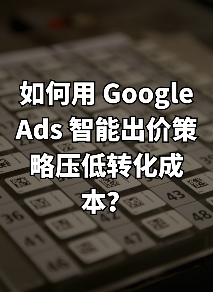 如何用 Google Ads 智能出价策略压低转化成本？